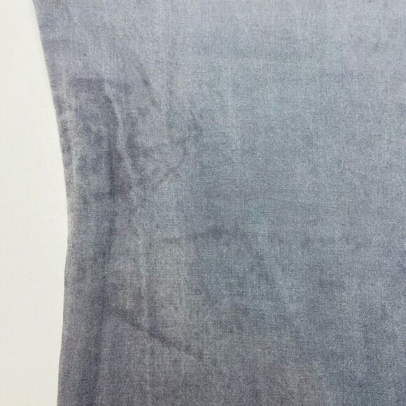 Sandro 100% Linen Pants Womens 14 Gray Wide Leg Elastic Drawstring Waist Beach - Picture 9 of 9